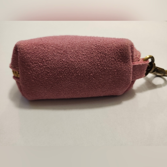 Portland Leather Pink Suede Taco Keychain Coin Pouch Keychain BNNU - Picture 3 of 5